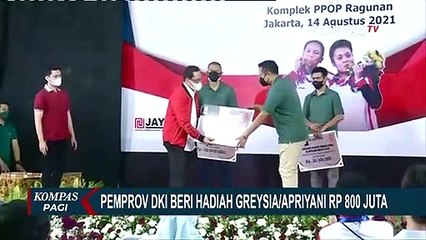 Hadiah Rp 800 Juta Diberikan Pemprov DKI Jakarta ke Greysia dan Apriyani
