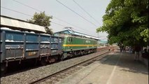 Tkd's powerful Green Beast Wag-9 coming furiously filled with cement __ Eastern Railway