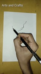 Mother holding her sleeping baby drawing