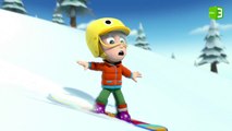 أليكس يواجه منحدر خطير أثناء التزلج