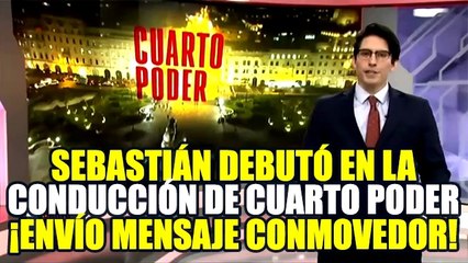 ASÍ FUE EL DEBUT DE SEBASTIÁN SALAZAR, HIJO DE FEDERICO, EN LA CONDUCCIÓN DE CUARTO PODER