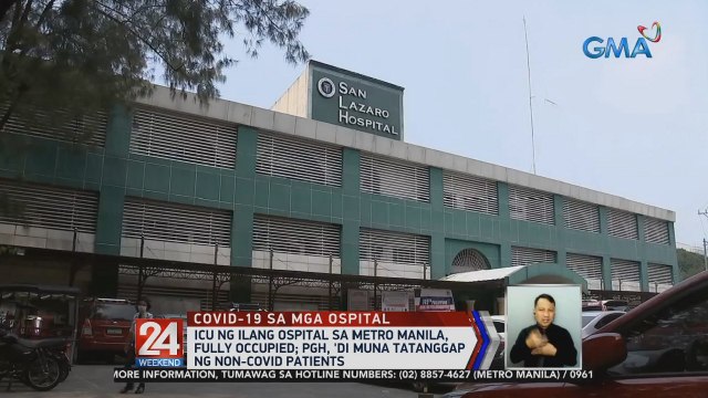 Sa gitna pa rin ng pagsagupa sa COVID-19, nasasagad na ang kapasidad ng ilang ospital sa Metro Manila. Puno na ang ICU sa ilang ospital. Habang sa Philippine General Hospital, wala munang tatanggaping pasyente na hindi COVID ang sakit | 24 Oras Weekend