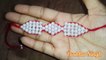 Handmade rakhi in bracelet design. Pearl beaded rakhi/bracelet