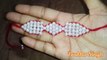 Handmade rakhi in bracelet design. Pearl beaded rakhi/bracelet