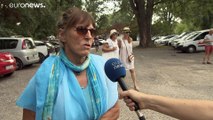 Locals protest against construction around Lake Balaton in Hungary