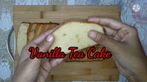 Tea Cake Recipe | Hot Milk Cake In a Blender | How to make Tea Time Cake at home | Vanilla Pound Cak