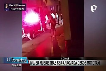 Comas: mujer murió luego que su pareja la arrojara de mototaxi