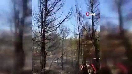 Canlı yayın sırasında helikopter üzerine su boşalttı