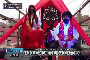 Cañete celebró el Día del Arte Negro con danzas y pasacalles