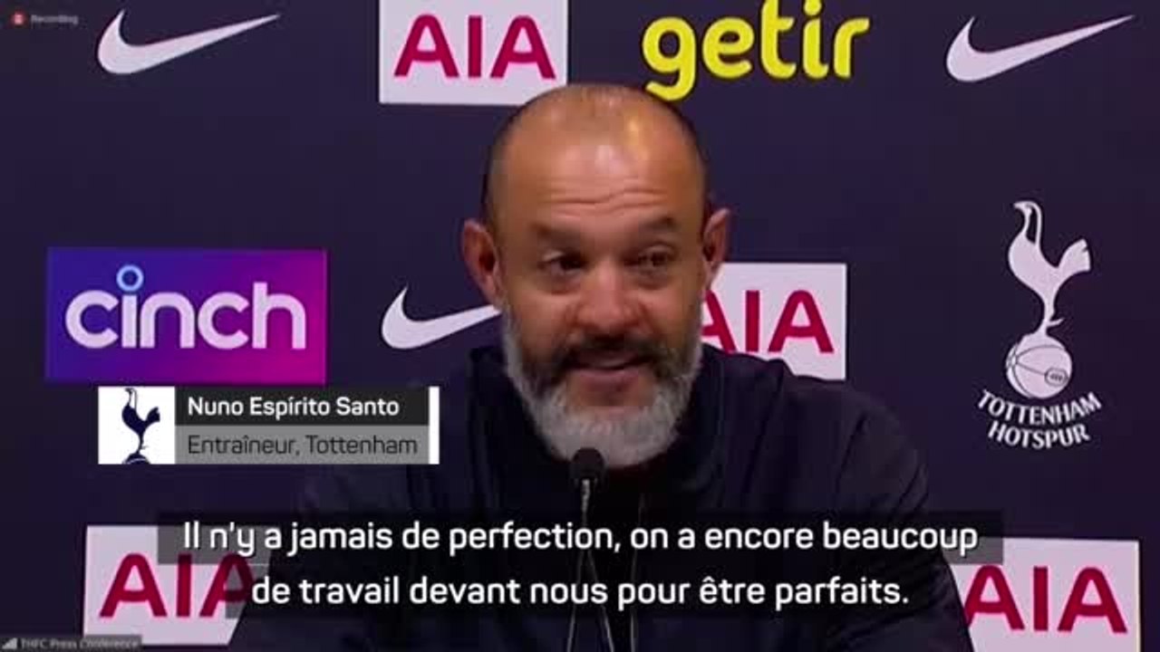 1ère j. - Nuno Espírito Santo : "La perfection, ça n'existe pas"