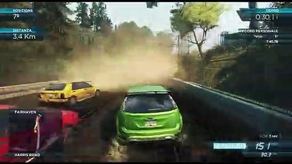 Gara con Ford focus RS 500 per il telaio leggero