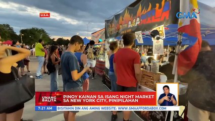 Pinoy kainan sa isang night market sa New York City, pinipilahan | UB