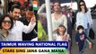 Taimur Waves The National Flag, Aishwarya, Rani, Aamir's Flag Hoisting Video |Independence Day 2021