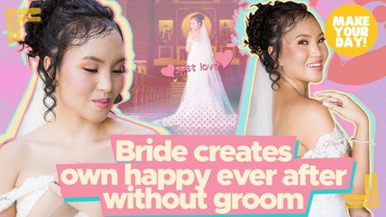 Bride creates own happy ever after without groom | Make Your Day