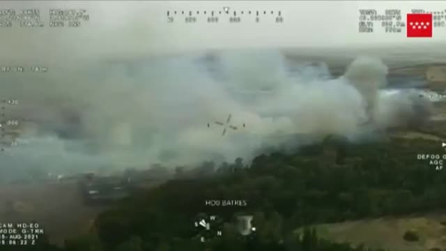 El incendio en Batres (Madrid) se encuentra perimetrado, pero todavía no está controlado