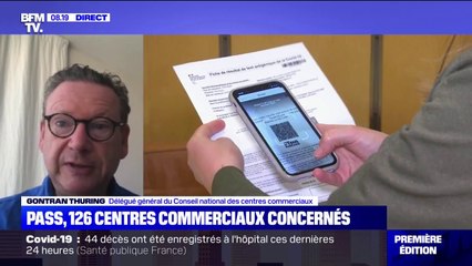 Gontran Thuring estime qu'il faudrait recruter "7000 agents de sécurité" si tous les centres commerciaux de plus de 20.000m² étaient soumis au pass sanitaire