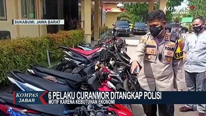 6 Pelaku Curanmor Ditangkap Polisi Sukabumi