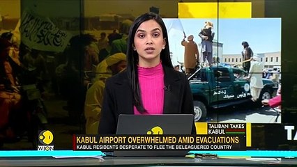 Download Video: Kabul airport overwhelmed amid evacuations of Afghans after Taliban's siege in c