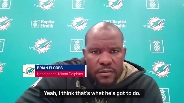 Flores looking for tackles after turnovers from Tua