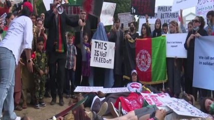 'Biden, you betrayed us': Afghan nationals protest outside White House