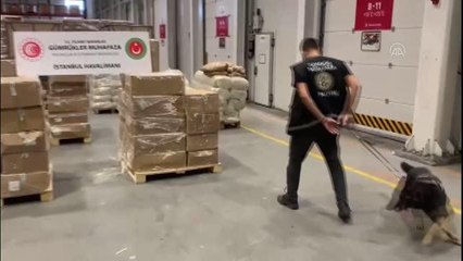 İstanbul Havalimanı'nda uyuşturucu yapımında kullanılan 4,3 ton madde ele geçirildi