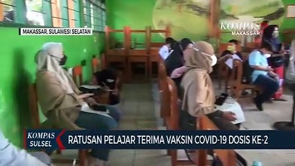 Ratusan Pelajar Terima Vaksin Covid-19 Dosis Ke 2