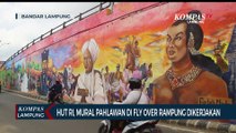 HUT RI ke-76, Mural Pahlawan di Fly Over Rampung Dikerjakan