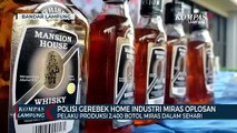 Polisi Gerebek Rumah Industri Minuman Keras Oplosan