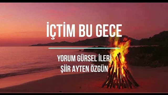 Gürsel İleri - İçtim Bu Gece (Şiir Ayten Özgün)