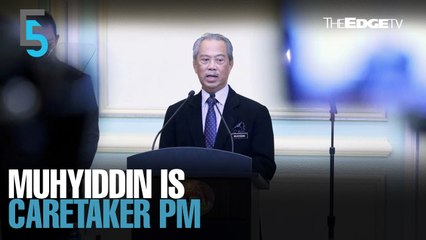 EVENING 5: PM Muhyiddin steps down