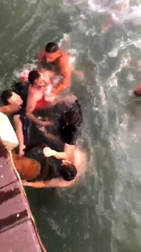 Samsun'da boğulma tehlikesi geçiren şahsı itfaiye kurtardı