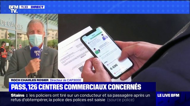 Pass sanitaire dans les centres commerciaux: Depuis ce matin on n'a pas eu de problème , assure le directeur de Cap 3000
