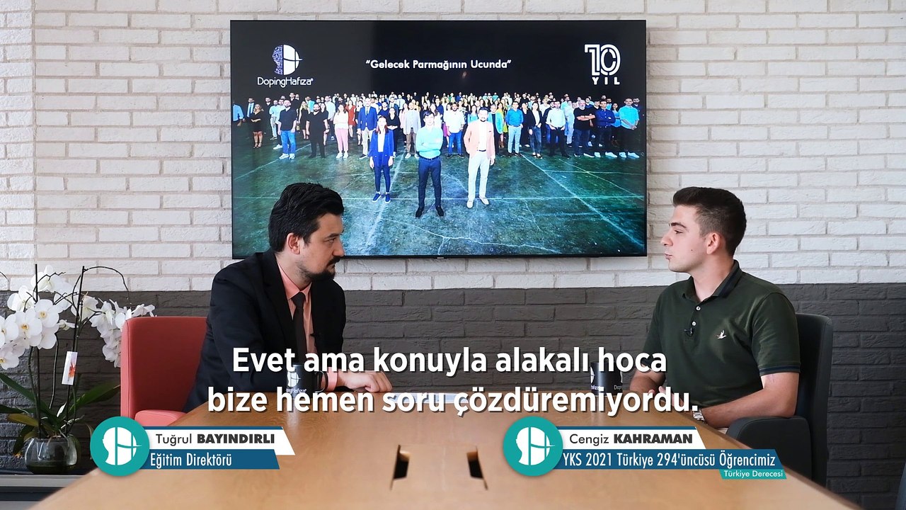 Öğrencimiz Cengiz Kahraman YKS Türkiye 294'üncüsü!