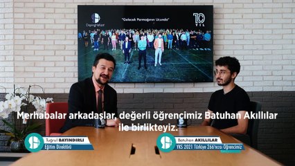 Öğrencimiz Batuhan Akıllılar YKS Sayısal Türkiye 266'ncısı!