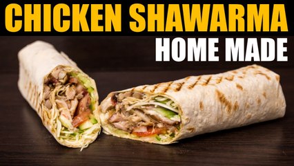 How to make Chicken Shawarma at home in Tamil _ Aval Kitchen