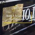 making handmade gold leaf glass sign   Learn how to make this  24K Gold Jewellery Making