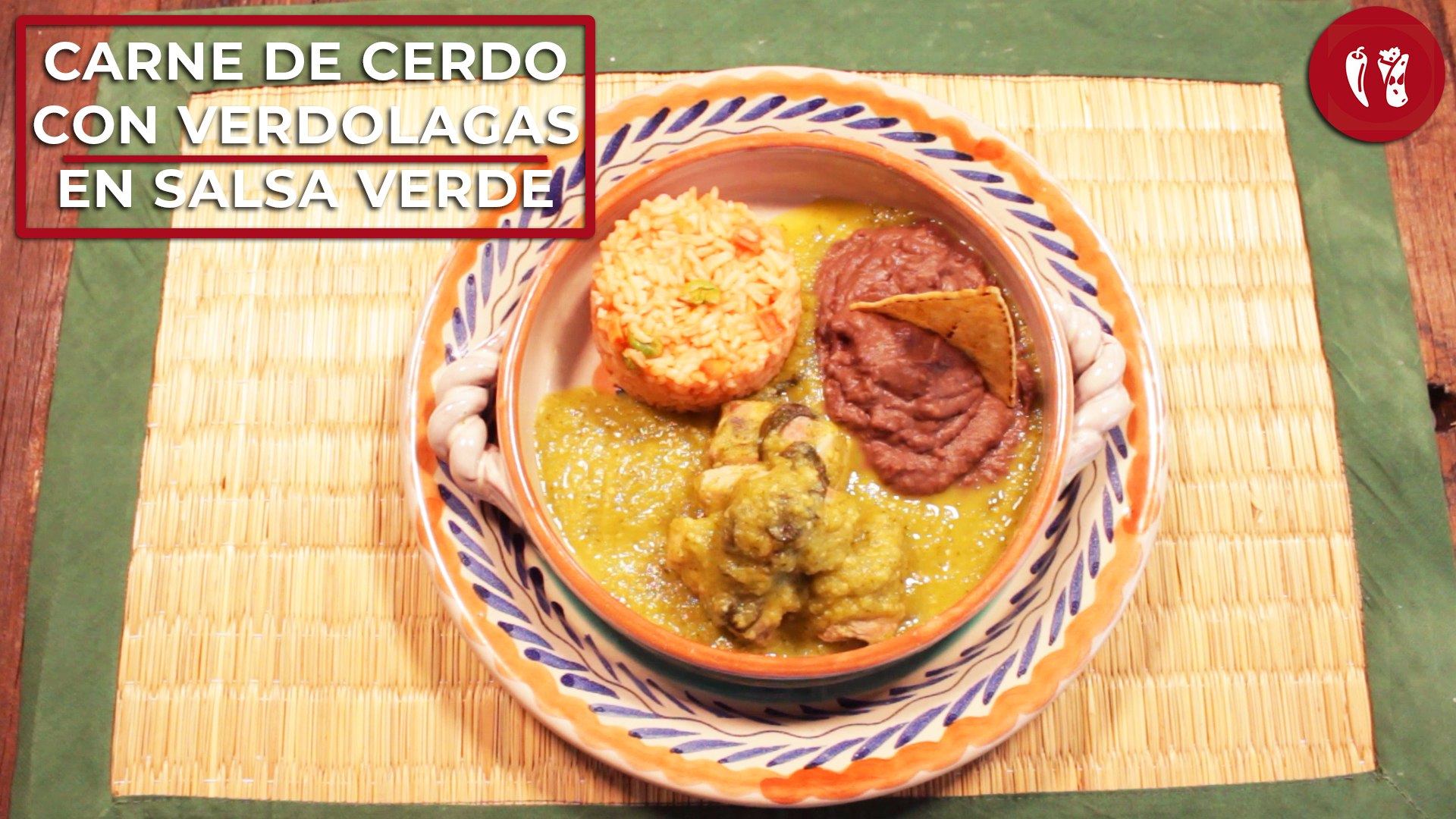 Carne de cerdo con verdolagas en salsa verde | Receta tradicional | Directo  al Paladar México - Vídeo Dailymotion