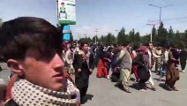 Shots fired as Taliban fighters attempt to control crowds at Kabul airport