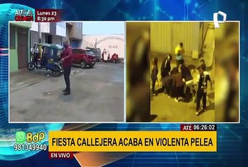 Ate: calle donde se realizó "Fiesta de Santiago" terminó repleta de basura