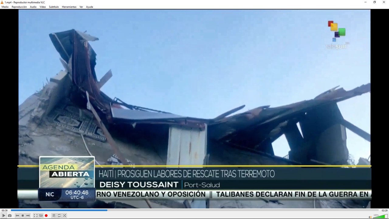 Continúan en Haití trabajos de rescate a víctimas del terremoto