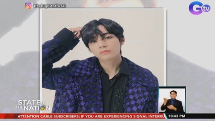'Idol' fancam ng BTS member na si V,dagdag sa mga video niyang lampas 10M views na sa YouTube | SONA