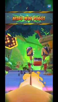Nitro Mini Robot Battle Run Gameplay On Turtle Woods - Crash Bandicoot: On The Run! (Season 4 Boss)