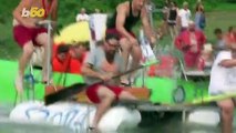 Freaky Floats! Hungarian Teams Make Vessels Out of Bike Parts & Pizza Boxes!