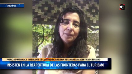 Insisten en la reapertura de las fronteras para el turismo