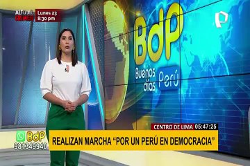 Manifestantes marchan contra Pedro Castillo en diferentes puntos del país