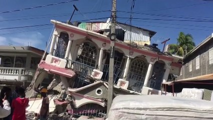 Download Video: New footage shows the extent of damage in Haiti after a 7.2-magnitude earthquake