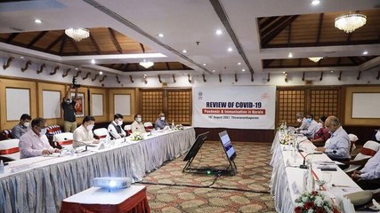 Union Health Minister Mansukh Mandaviya visits Kerala to review Covid situation