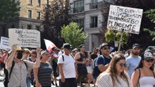 Manifestation contre le passeport vaccinal
