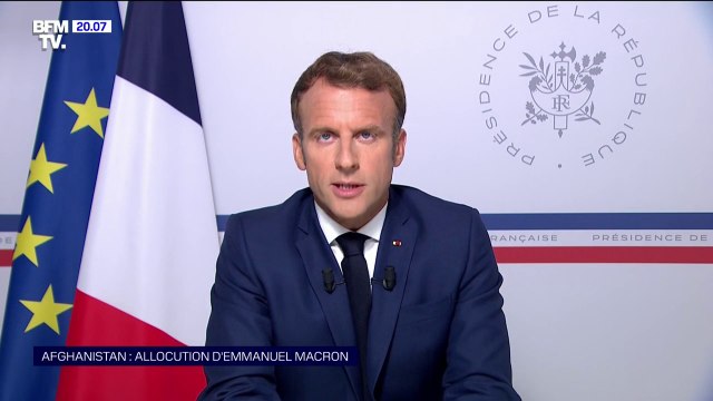 Emmanuel Macron: L'Afghanistan ne doit pas redevenir le sanctuaire du terrorisme qu'il a été