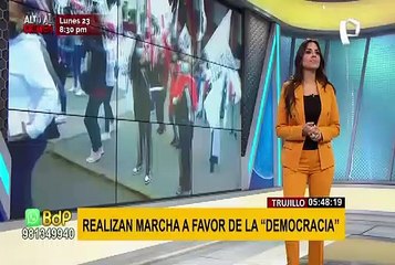 Manifestantes marchan contra Pedro Castillo en diferentes puntos del país
